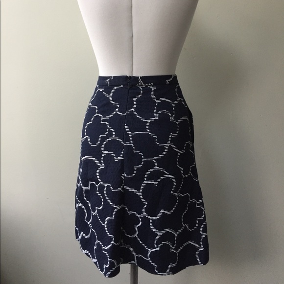 Pink Tartan navy & white a-line skirt - Picture 4 of 5
